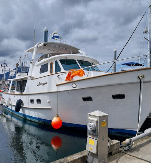 REDCUED $200,000. 1992 Stretched 49' Defever. Twin 135 HP Perkins, 2 Gens, 1450 Fuel, Hydronic Diesel Boiler.