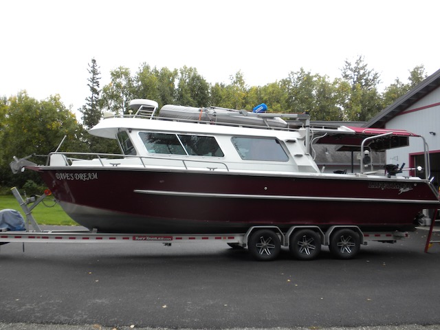 2005 32' x 10'6" Lifetimer 3250. Volvo D-6 310HP.  Head, heat, dingy, kicker, trailer. Great diesel power range NICE BOAT $229,000.