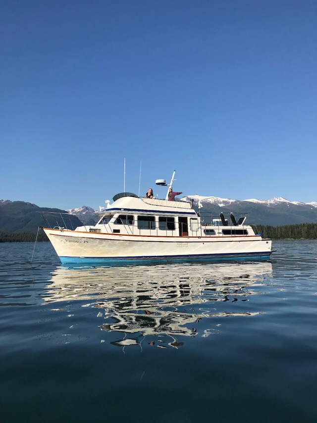 1983 Sunnfjord Double Cabin Trawler. Twin Cat 3208T 300 HP, Two Staterooms, Gen, Heat, Salon wood stove, Boat House Stored!  $205,000