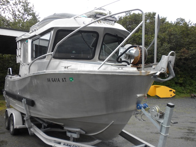 24' Xtaero Aluminum Sportfisher. 300 HP Suzuki main 20 HP Kicker, 140 Gas, Head, Heat Aluminum Trailer